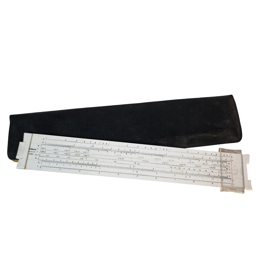 Vintage Keuffel & Esser K&E 120 Slide Rule Microliner Drafting Tool with Case‎